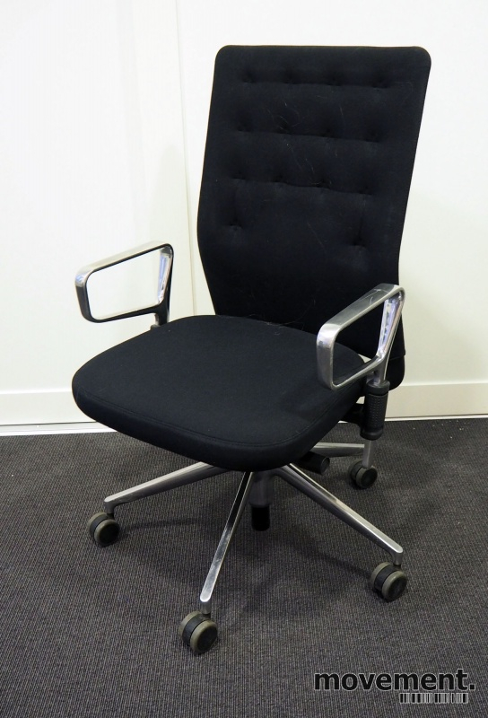 ID Trim med ringarmlene Sort stoff,