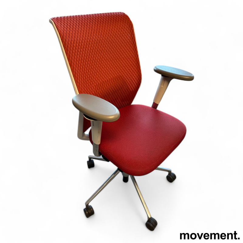 ID Mesh med armlene Rød mesh, sete