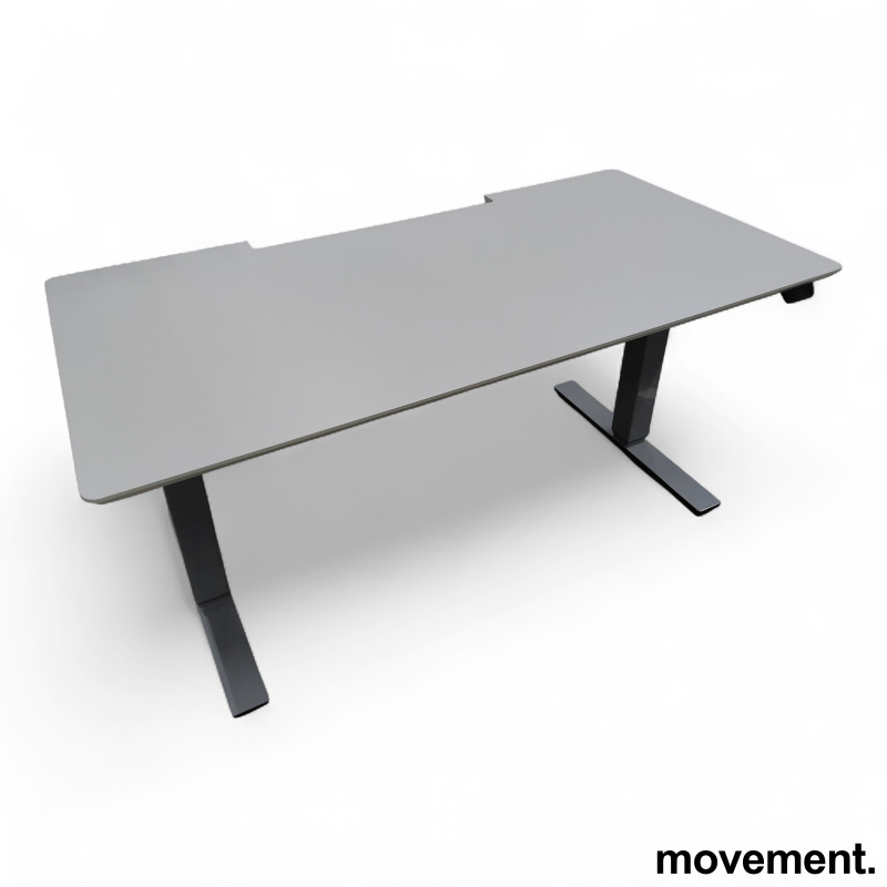 Delta 140x70cm Hvit laminat grått - 1 / 3