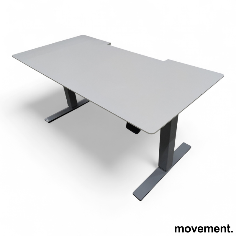 Delta 140x70cm Hvit laminat grått - 2 / 3