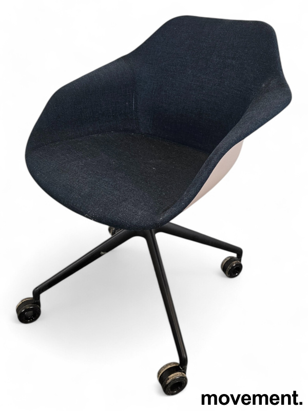 Yonda konferansestol med hjul Mørkt