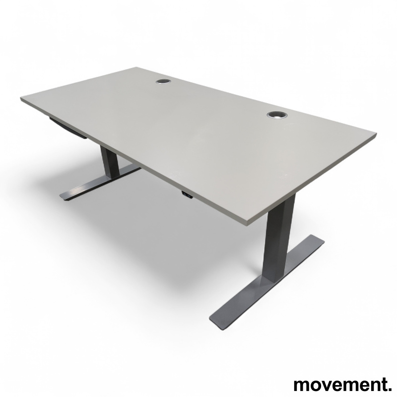 Pinta EQC 160x80cm Lys grå laminat, - 1 / 5