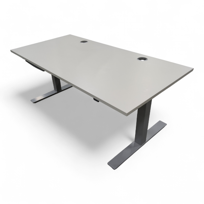 Pinta EQC 160x80cm Lys grå laminat,