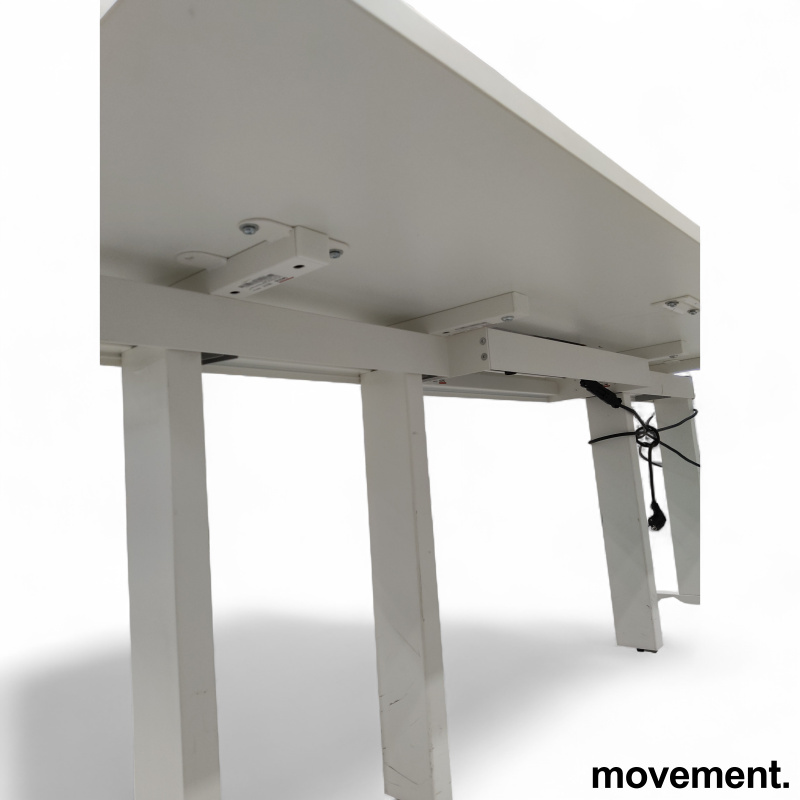 Møtebord 200x90cm Hvit laminat, - 4 / 4