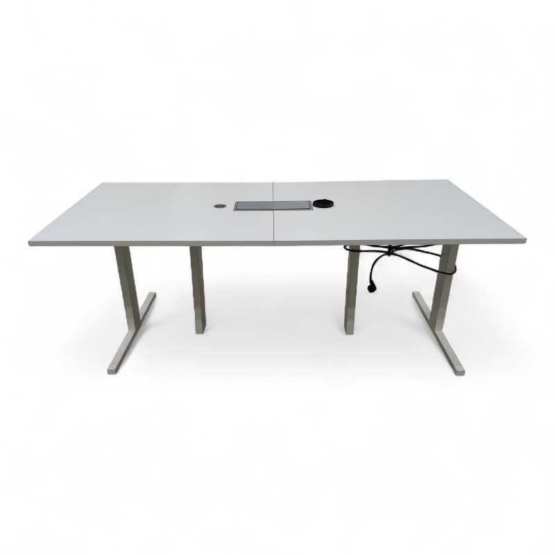 Møtebord 200x90cm Hvit laminat,