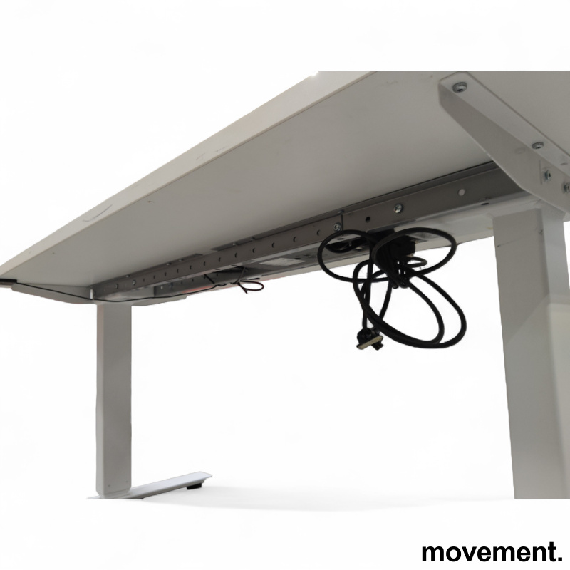 Hevsenk 140x60cm Hvit laminat, - 3 / 4