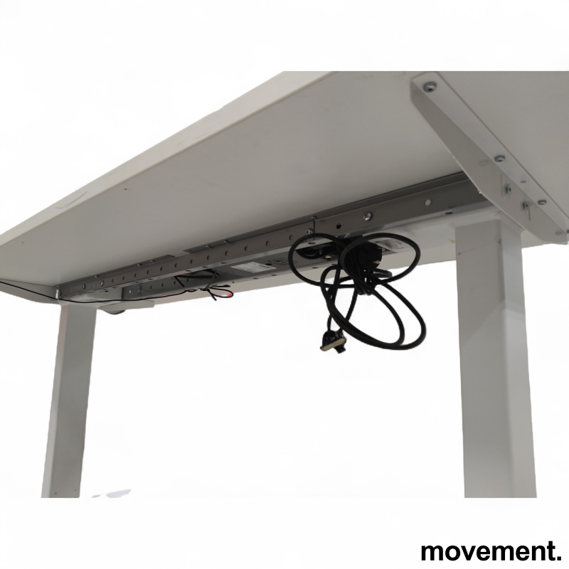 Hevsenk 140x60cm Hvit laminat, - 4 / 4