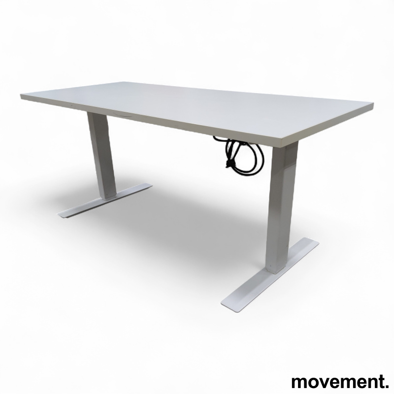 Hevsenk 140x60cm Hvit laminat, - 2 / 4