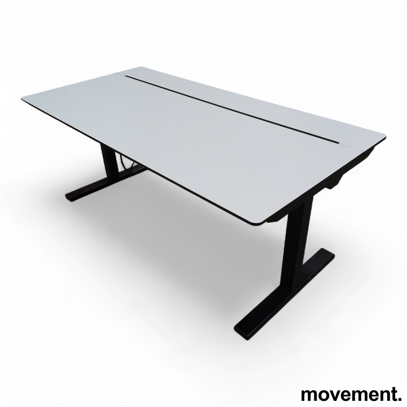 Q20 160x80cm Hvit laminat med sort - 1 / 3