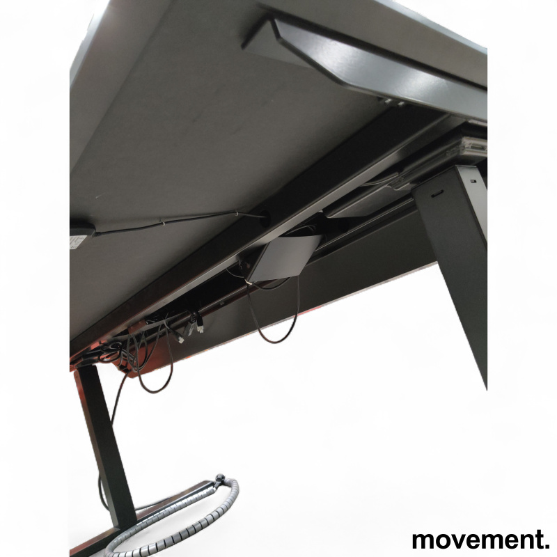 Q20 160x80cm Hvit laminat med sort - 3 / 3