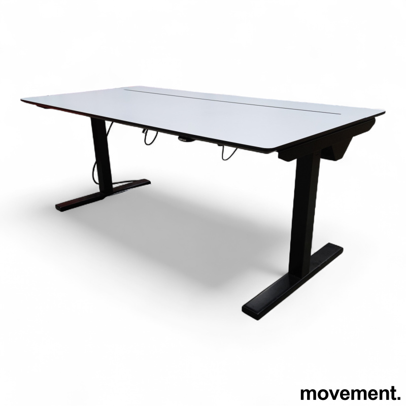 Q20 160x80cm Hvit laminat med sort - 2 / 3