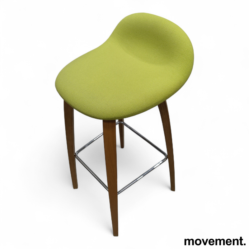 3D bar stool fullpolstret, høy, ben - 1 / 3