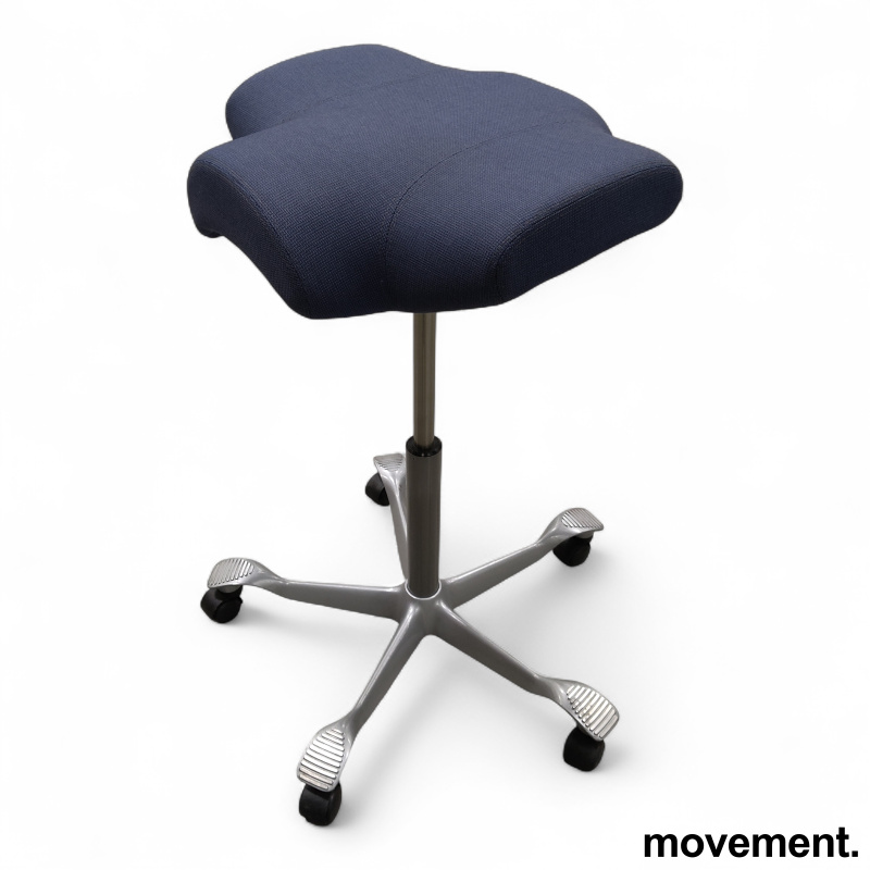 Capisco 8105 uten rygg  Blått stoff - 1 / 3