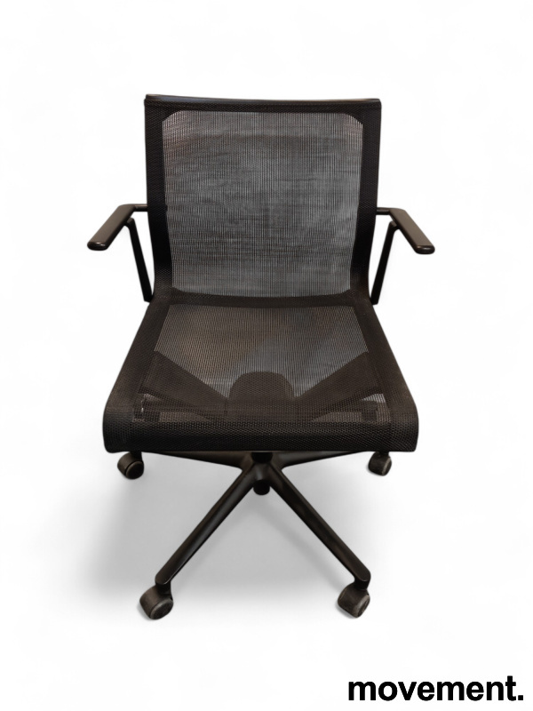 Stick chair mesh med hjul Sort - 2 / 6