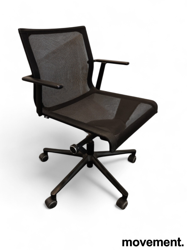 Stick chair mesh med hjul Sort - 1 / 6