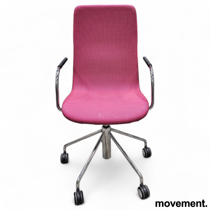 Sola med høy rygg, armlener og hjul - 2 / 3