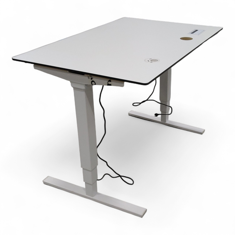 Opus hevsenk 120x80cm Hvit laminat,