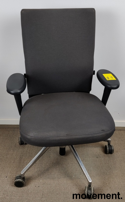 ID Soft med armlene Sort stoff,