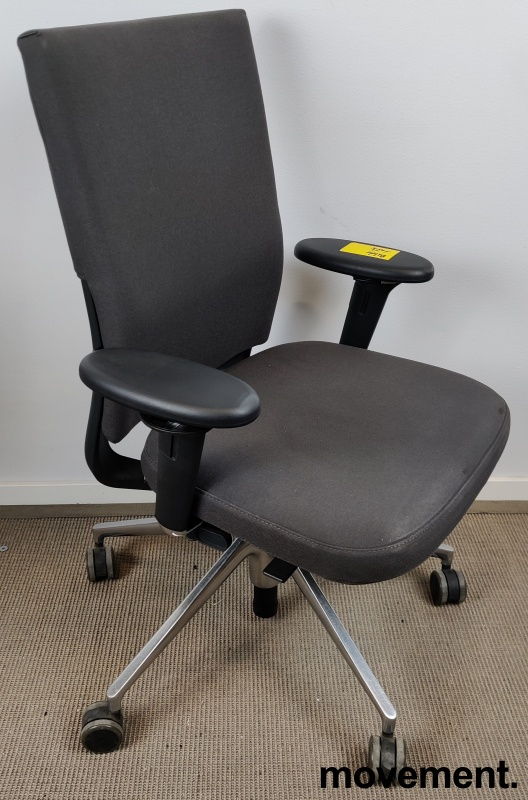 ID Soft med armlene Sort stoff,