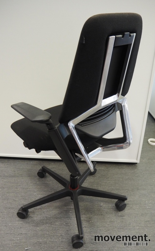 S3 med armlene Sort stoff (Gabriel