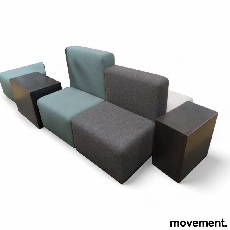 Loungemøbel med plantekasse Grått - 3 / 3