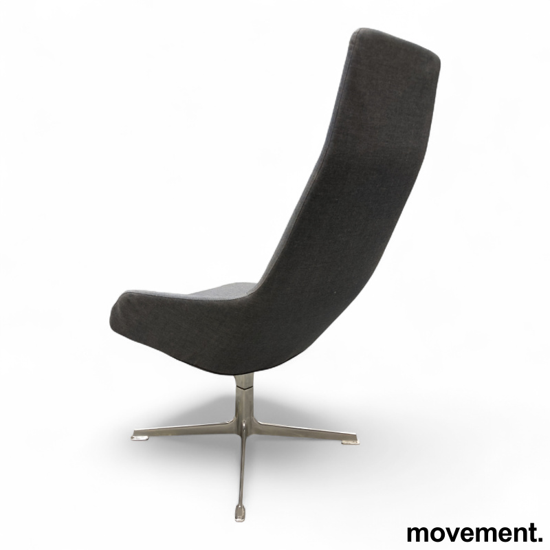 Aston lounge chair Blågrått stoff - 3 / 3