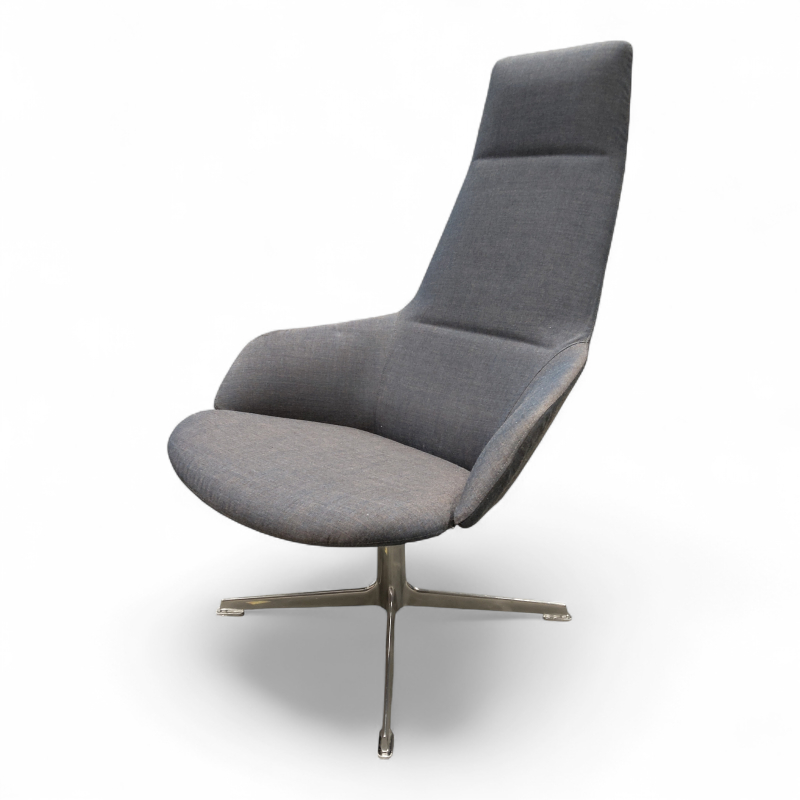 Aston lounge chair  Blågrått stoff