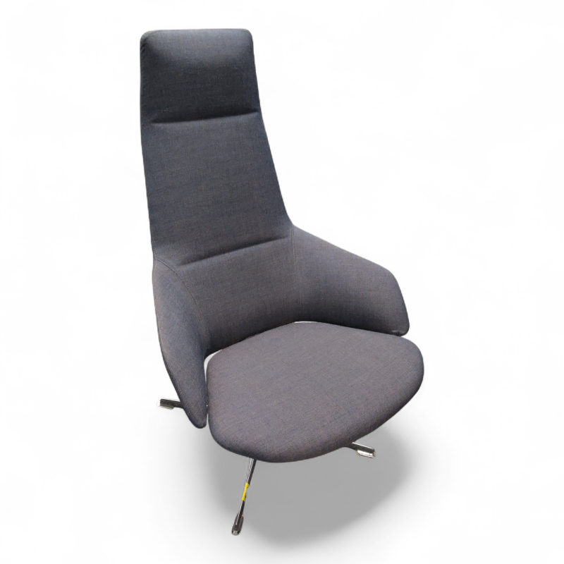 Aston lounge chair  Blågrått stoff