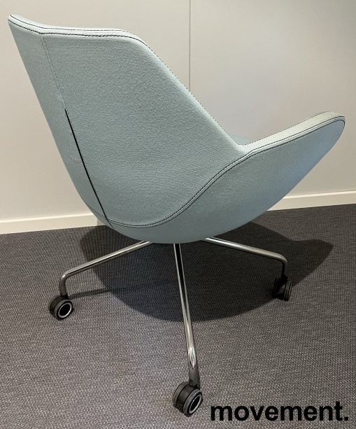 Fan 10HC med hjul Lyst blått stoff,