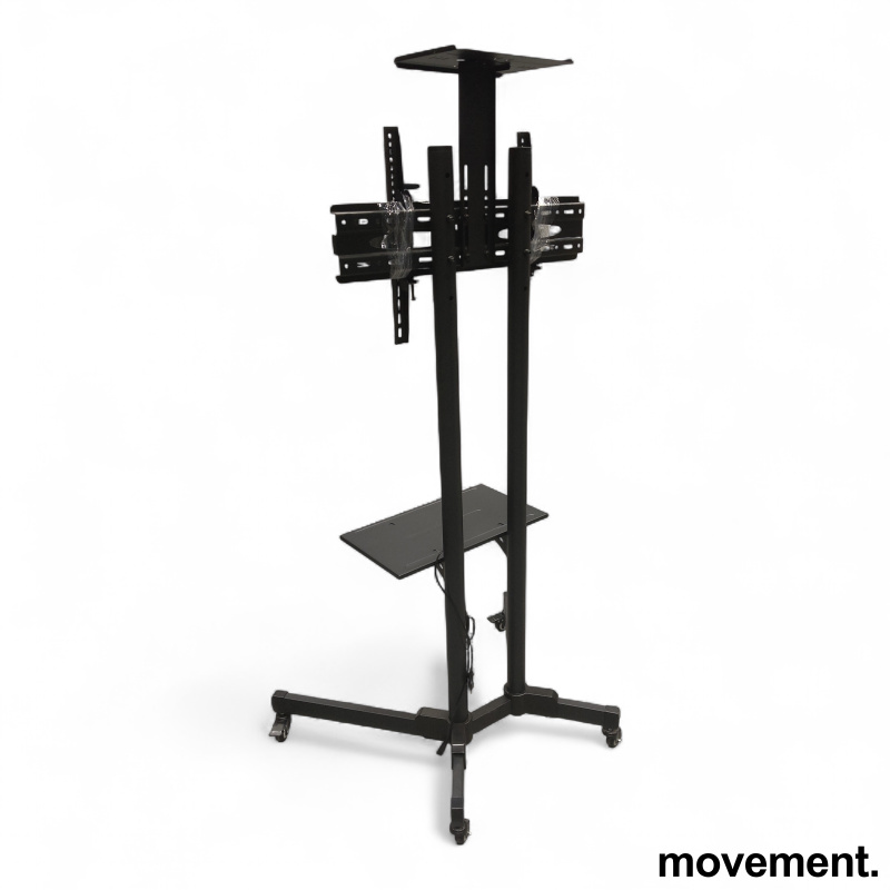 Skjermstativ på hjul Sort, Pent - 2 / 2