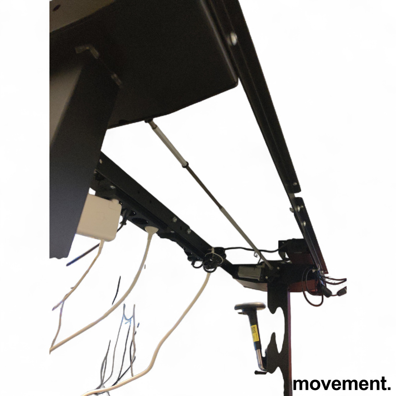 Hev senk 120x75cm Hvit laminat sort - 3 / 6