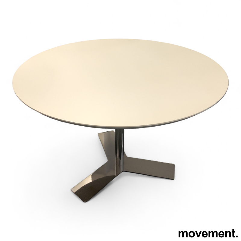 Delta Ø110 Hvit laminat krom fot, - 1 / 3