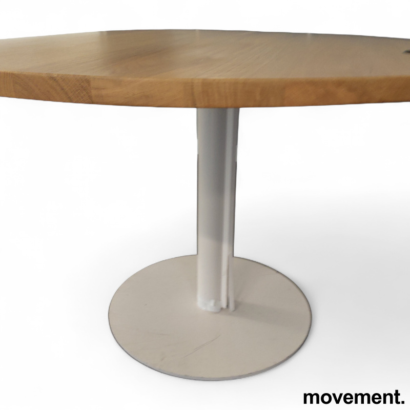 Møtebord Ø=120cm Heltre eik plate, - 2 / 2