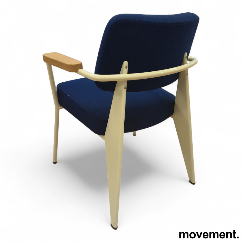  Fauteuil Direction Blått ullstoff, - 2 / 3