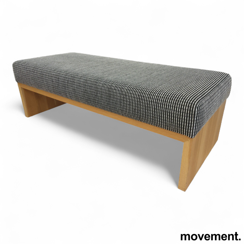 Sittebenk 150x60x49cm Sort/hvitt - 1 / 4
