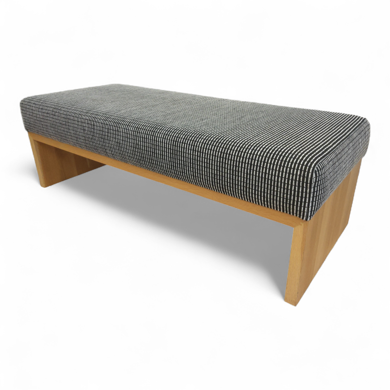 Sittebenk 150x60x49cm Sort/hvitt