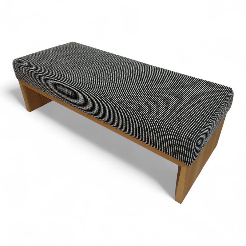 Sittebenk 150x60x49cm Sort/hvitt