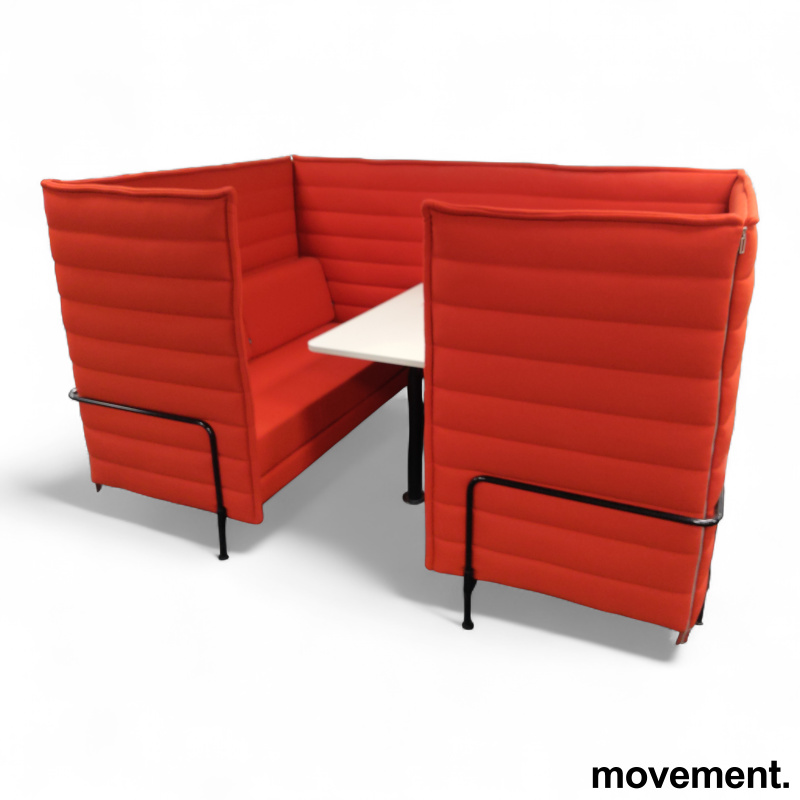 Alcove Cabin m/bord Rødt stoff hvit - 1 / 5