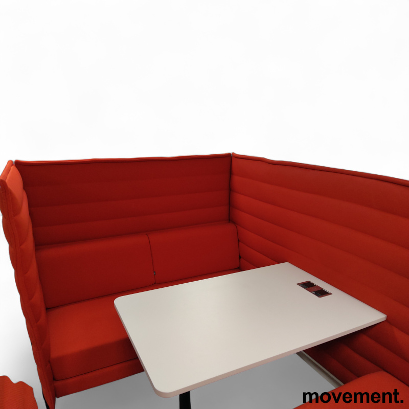 Alcove Cabin m/bord Rødt stoff hvit - 2 / 5