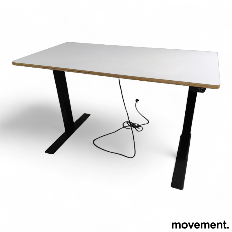 Novus120x60cm Hvit laminat sort - 1 / 3