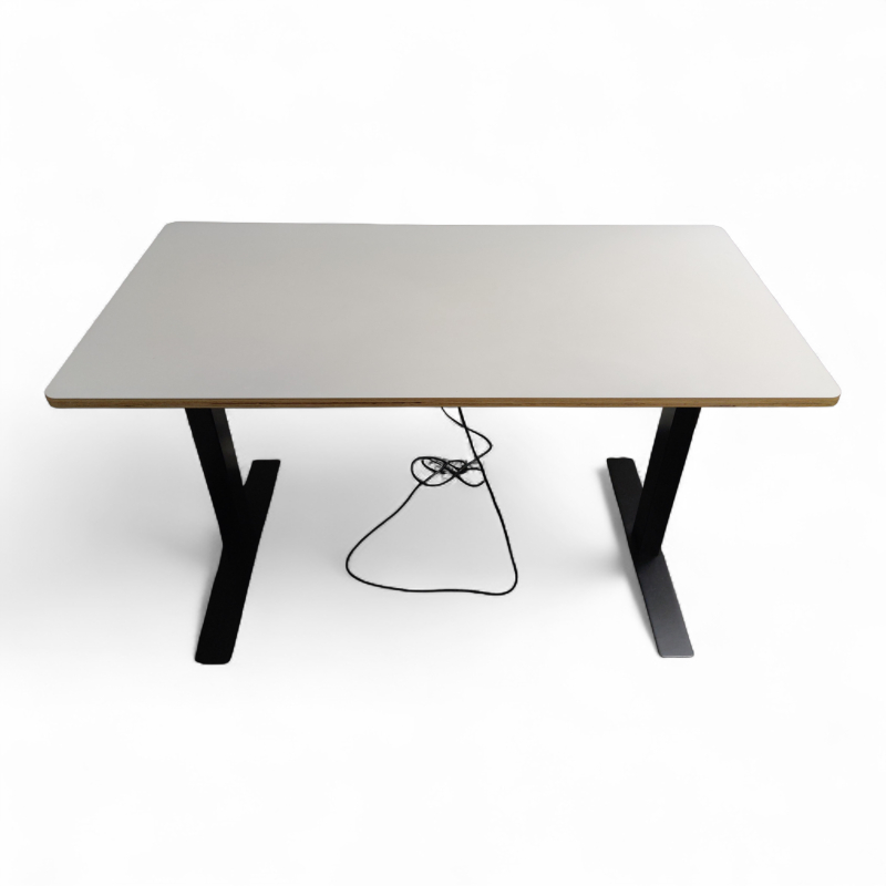 Novus120x60cm Hvit laminat sort