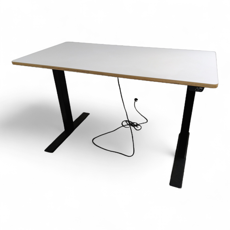 Novus120x60cm Hvit laminat sort