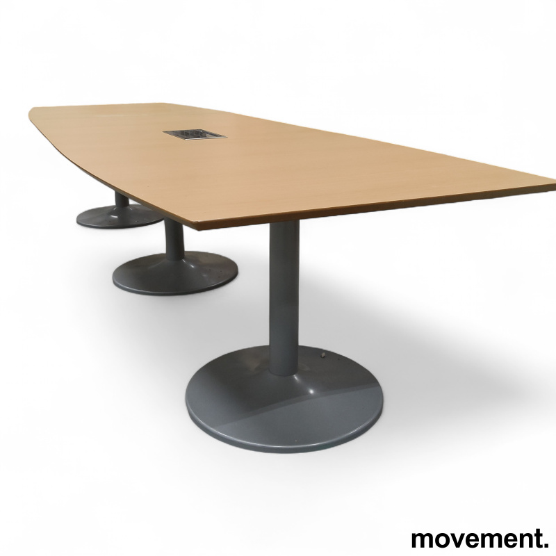 Møtebord 360x110cm Bøk laminat, - 1 / 2