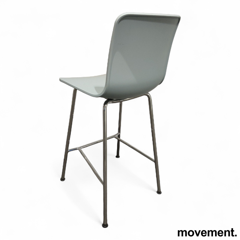 Hal barstol 68cm Isblå, ben i krom, - 2 / 3