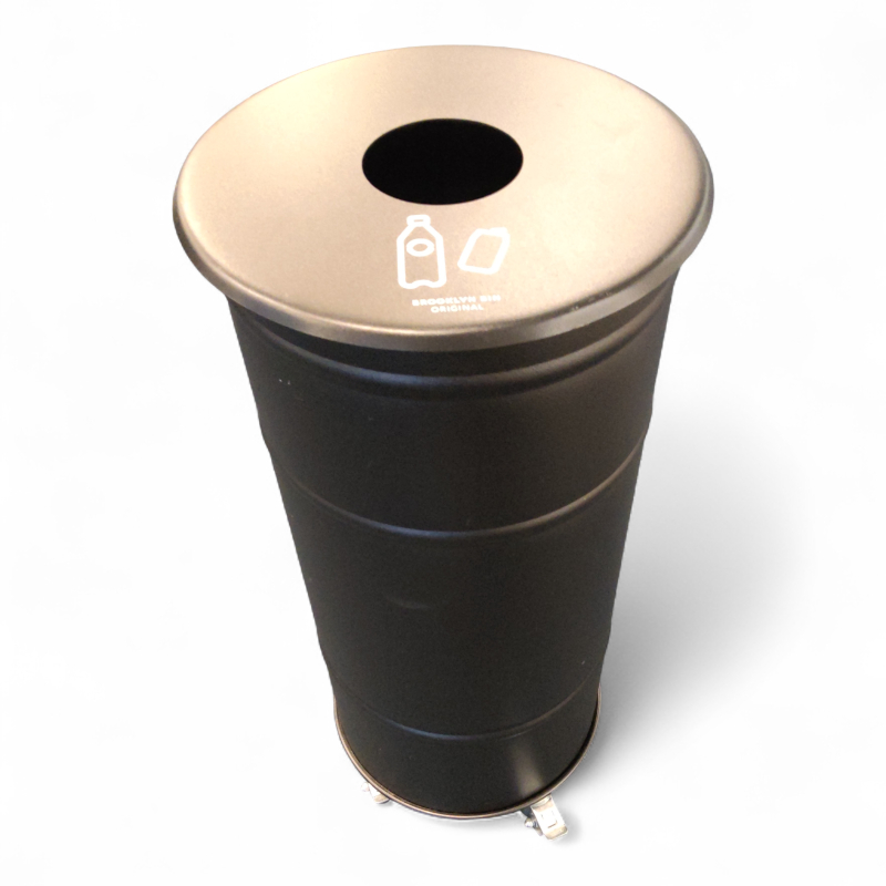 Brooklyn Bin 1 bøtte med hjul Sort,