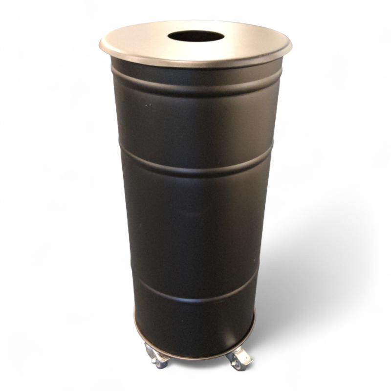 Brooklyn Bin 1 bøtte med hjul Sort,