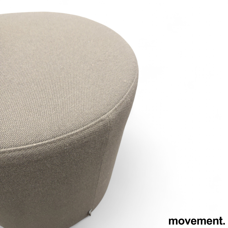 Visiona puff Ø42 Mørkt grått stoff, - 2 / 2