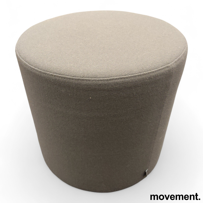 Visiona puff Ø42 Mørkt grått stoff, - 1 / 2