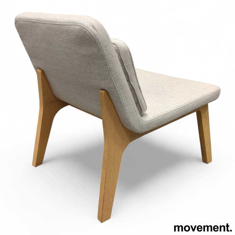 Lean loungestol Lyst grått stoff, - 3 / 3