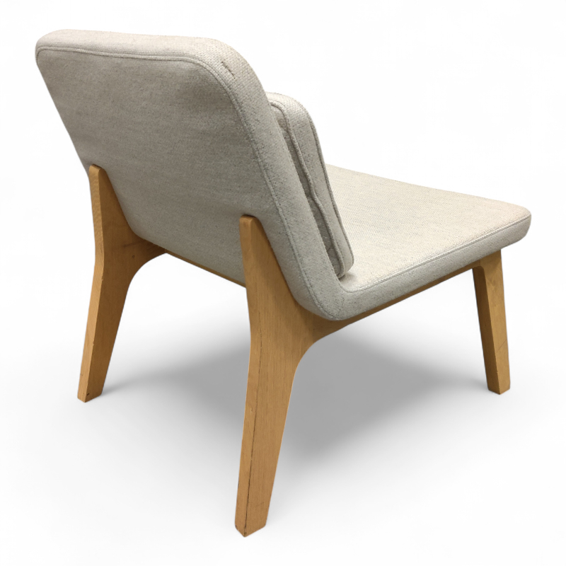 Lean loungestol Lyst grått stoff,